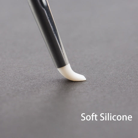 5 pcs silicone brushes white soft tip with black handle for scale modeling