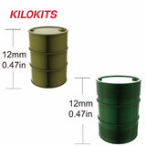 Olive green metallic 1/72 kilokits barrel for model making accessories