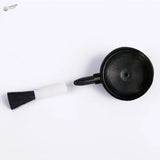 Black soft brush with white handle for air dust blower scale model cleaning