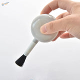 Gray soft brush with black bristles for air dust blower, scale models cleaning