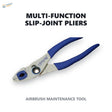 Shanhai slip-joint pliers, the tool on its own, on a white background
