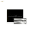 Aluminum hand saw with silver dspiae blades and magnetic caps for scale modeling tools