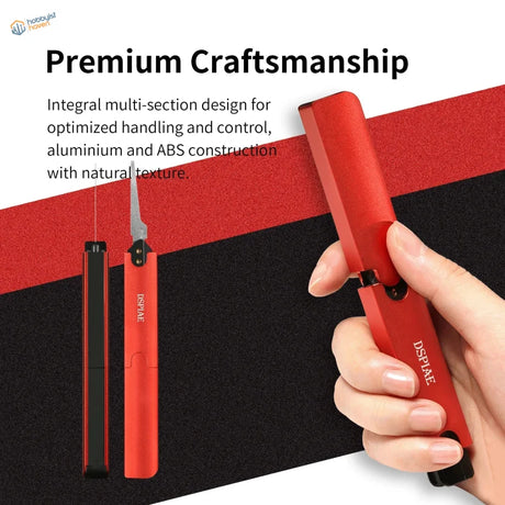 Red DSPAE folding aluminum hand saw for scale modeling tools