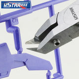 Silver Ustar angled head side cutter gripping purple model kit frame