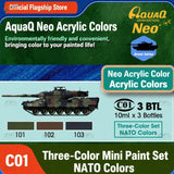 AquaQ NATO Tri-Color Paint Set (3x10ml)