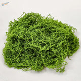 Vibrant curly artificial green moss for scale models