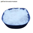 Blue bowl of artificial snow powder, 10g dry snow for scenery