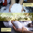 White fluffy artificial snow powder for scenery modeling 10g
