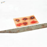 Assorted splashes effects stencil with realistic fake bloody wounds