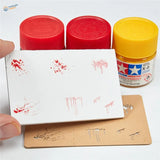Tamiya 81509 yellow acrylic paint for assorted splashes effects stencil