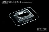 MENG 1/12 clear acrylic motorcycle display stand with meng logo base