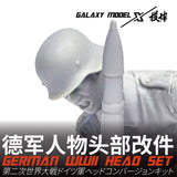 White resin 1/35 German WWII soldier head with helmet, scale modeling tools