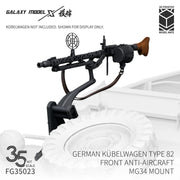 Galaxy Model FG35023 front MG34 anti-aircraft mount for Kubelwagen Type 82, painted render, Kubelwagen not included