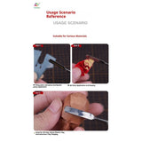 Carving tools used on putty, filler and clay for modeling