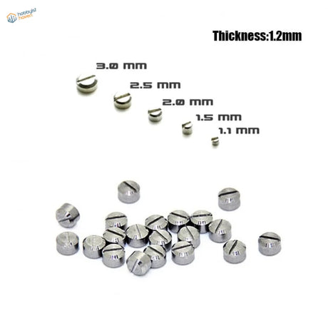 Set of silver metal details screws 3.0mm 2.5mm 1.2mm for Gunplas precision hobby
