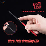 Border Model ultra-thin modeling file with red handle and black toothed body