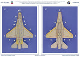 Galaxy Model 1/48 decals masks set: die-cut flexible mask for Tahiya F-16 airframe