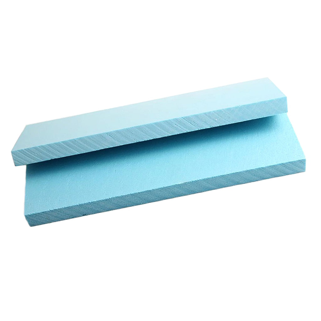 5pcs blue foam slabs with light blue rectangular textured surfaces
