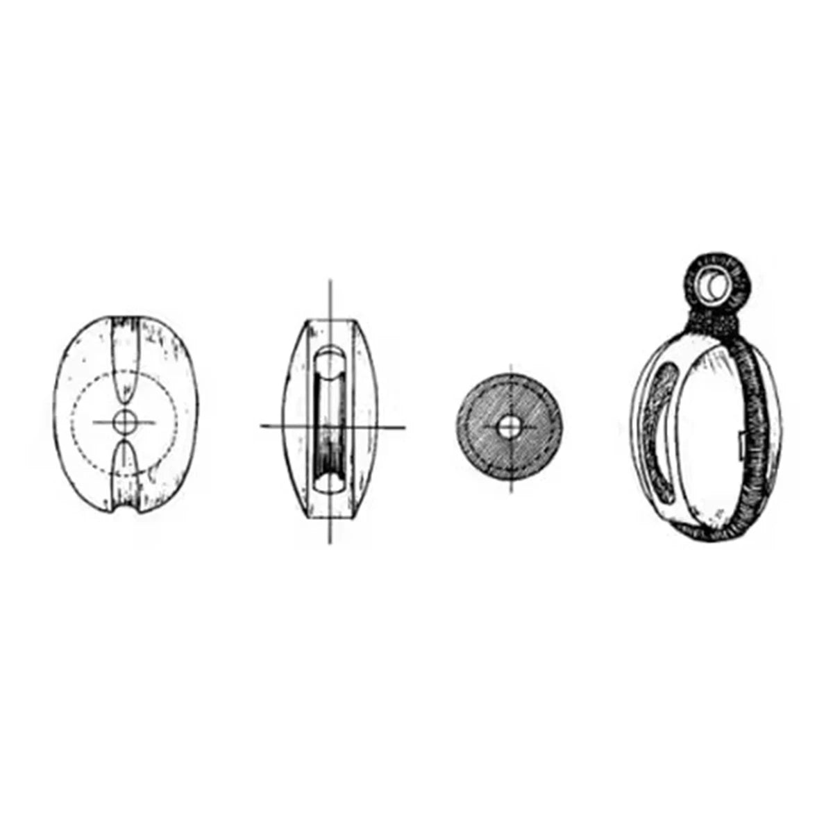 Cormake 3D-Printed Rigging Pulleys for Ship Models