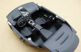 Black Lamborghini Gallardo Spyder diecast interior with car interior flocking decals