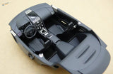 Black Lamborghini Gallardo Spyder diecast interior with car interior flocking decals