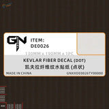 Black kevlar fiber decal with dot pattern, carbon fiber simulating de0026
