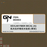 Brown kevlar carbon fiber simulating decal with woven bone-like texture