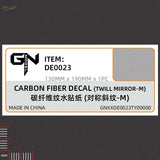 Carbon fiber simulating twill mirror finish decal in black gray weave