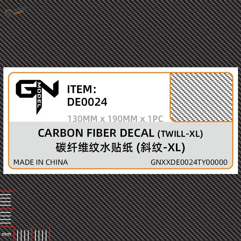 Carbon fiber simulating decal de0024 diagonal weave by Gn Model