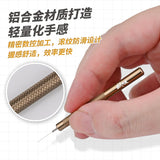 Precision glue dispensing stick in rose gold aluminum with needle tip