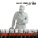 Gray 1/35 scale soldier figure for precision hobby tools