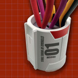 Anti-rust storage for precision hobby tools: white cylindrical organizer