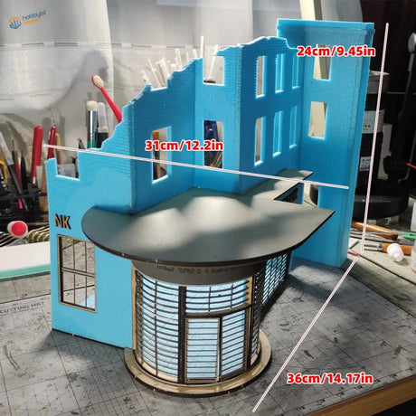 Cormake 1/35 Ruined German Bank Diorama Kit