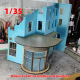 Cormake 1/35 Ruined German Bank Diorama Kit