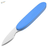 Cormake parts separator blue plastic-handled nail file with curved steel blade