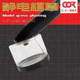 Cormake static grass applicator with black transparent grass tool and red wire