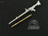 CYT119 1/35 metal barrel for German MG34 on white plastic rifle model