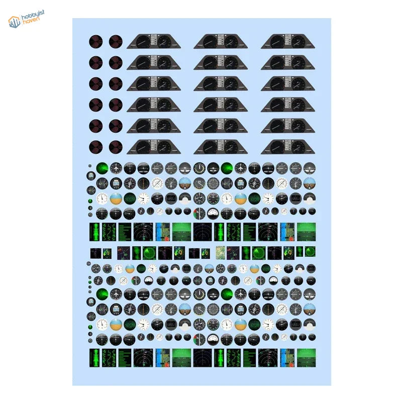 Dashboard & LCD Screen Model Decals / Stickers