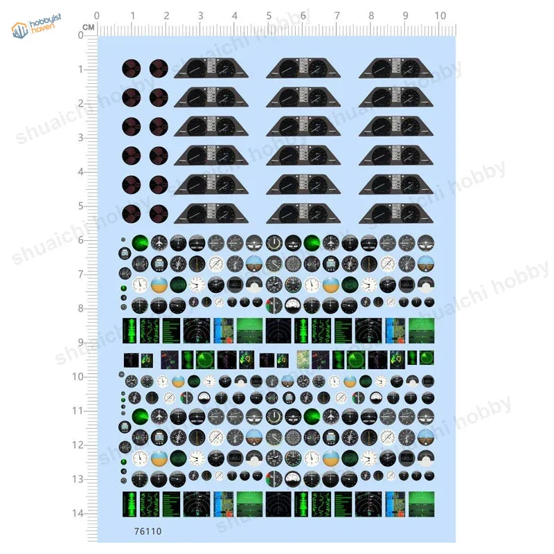 Dashboard & LCD Screen Model Decals / Stickers