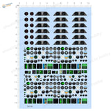 Dashboard & LCD Screen Model Decals / Stickers