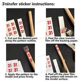 Dashboard & LCD Screen Model Decals / Stickers