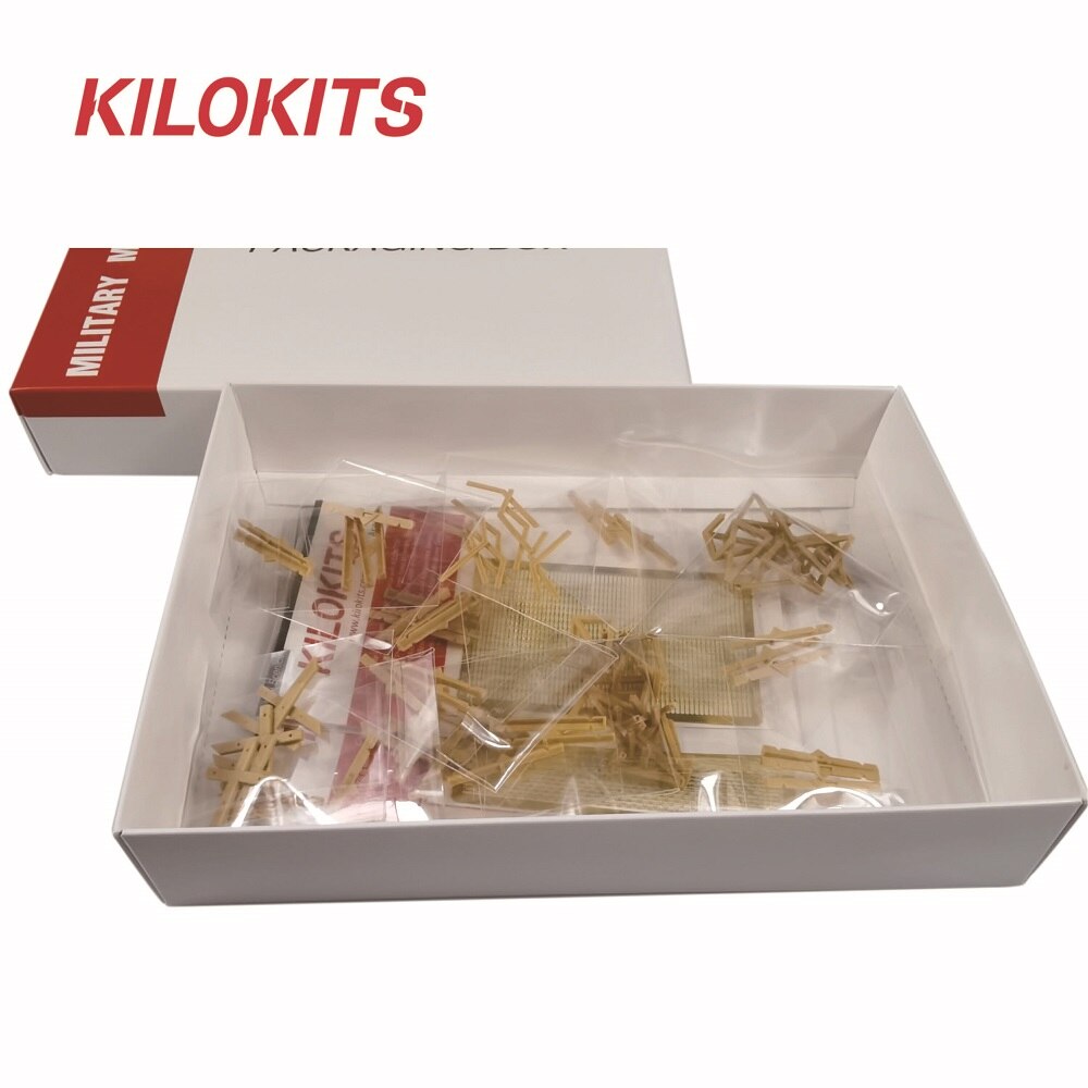 1/72 Kilokits military anti-tank obstacles model kit components in white box