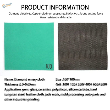 Diamond emery cloth sanding sheets for resin and metal models