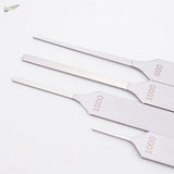 Set of four stainless steel ultra-fine files for scale modeling tools
