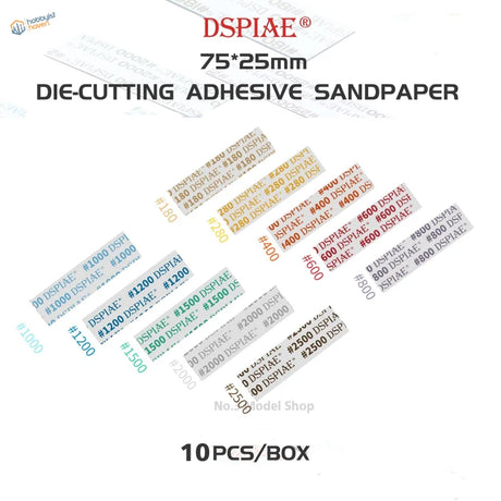 DSPIAE 180# to 2500# grit adhesive sandpaper sets for aluminum sanding
