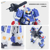 DSPIAE pre-mixed acrylic paint with blue white red robot model kit
