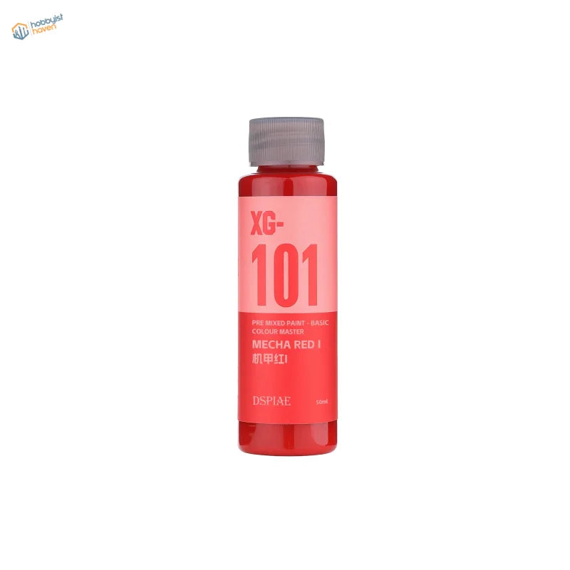 DSPIAE xg-101 Mecha Red 50ml pre-mixed acrylic paint for model kits