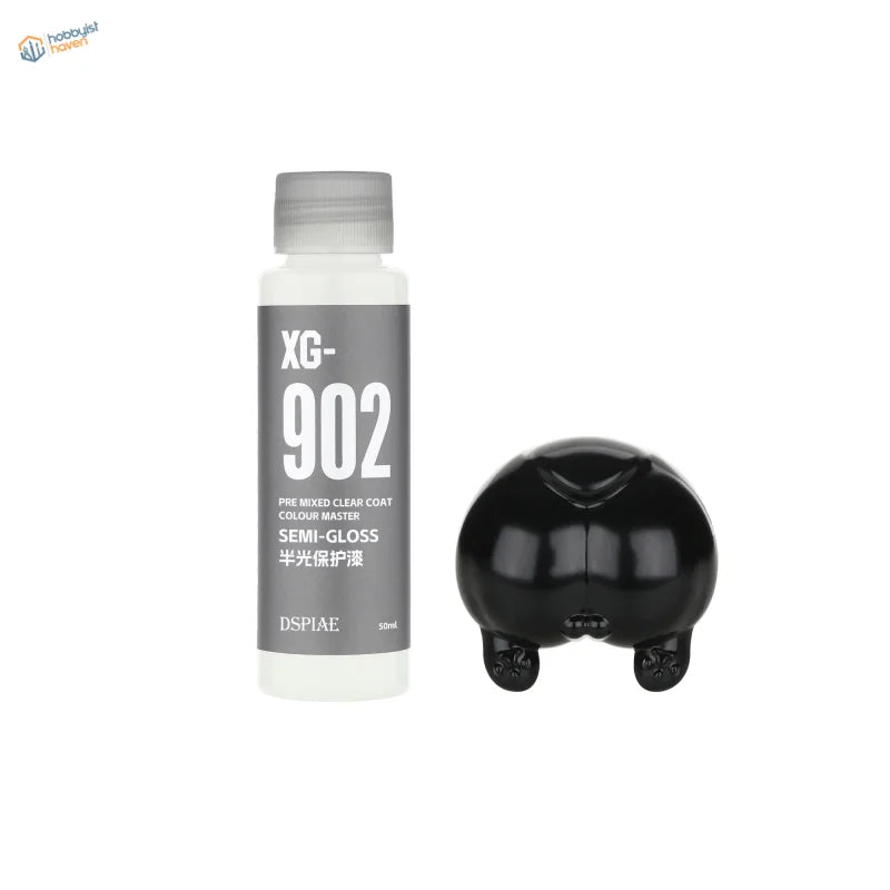 DSPIAE 50ml pre-mixed acrylic varnish in black glossy pig-shaped bottle