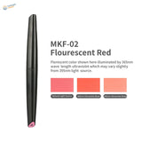 DSPIAE mkf-02 fluorescent red acrylic pen, black tube with pink base label