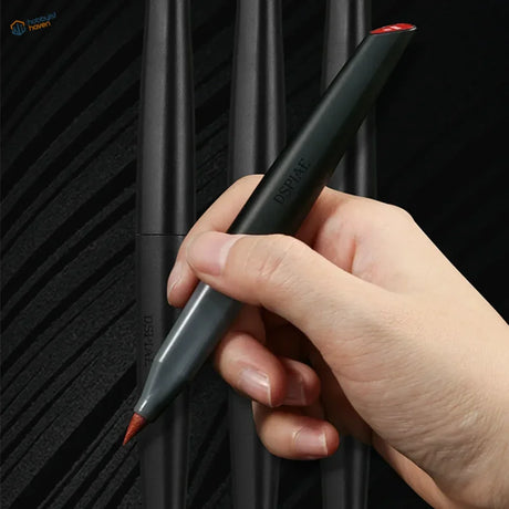 DSPIAE fluorescent acrylic pens black marker with red fine tip